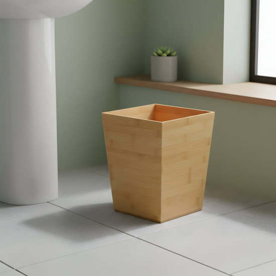 Bamboo Trash Can